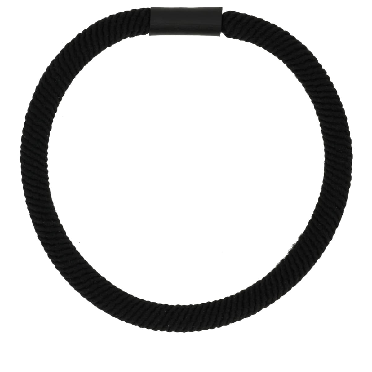 Hair Elastic Set With Decoration - Black