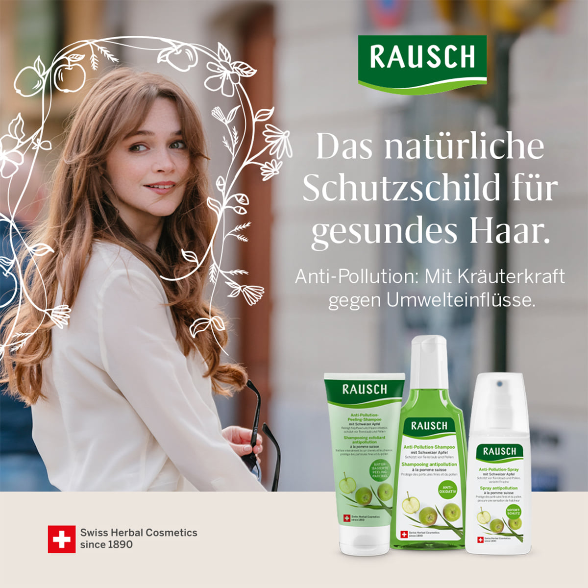 Anti-Pollution-Peeling-Shampoo mit Schweizer Apfel
