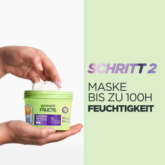 Locken Methode Feuchtigkeitsauffüllende Haarmaske für alle Arten von Locken