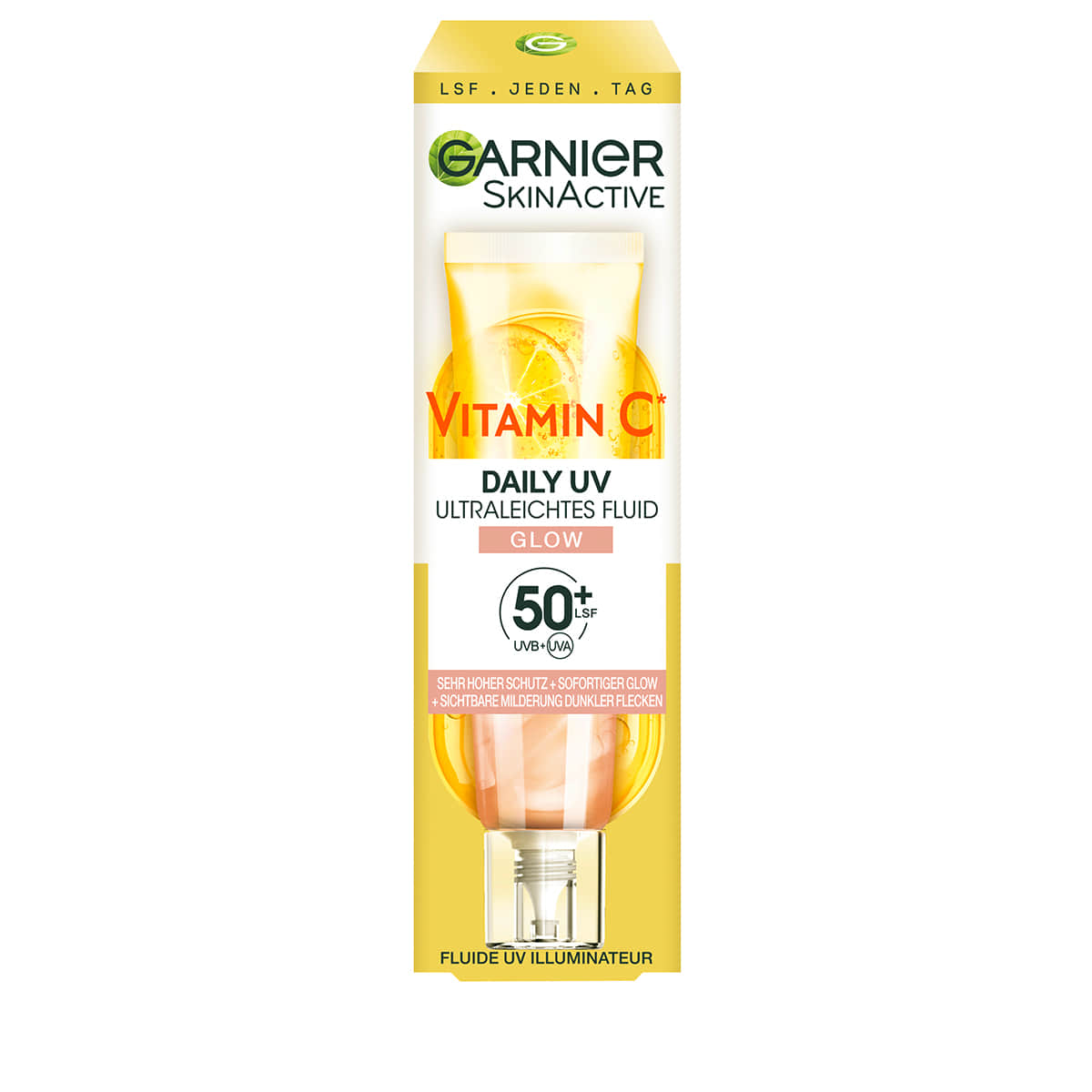 Vitamine C Fluide solaire quotidien Glow avec SPF 50