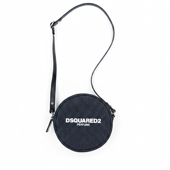 Round Denim Crossbody Bag