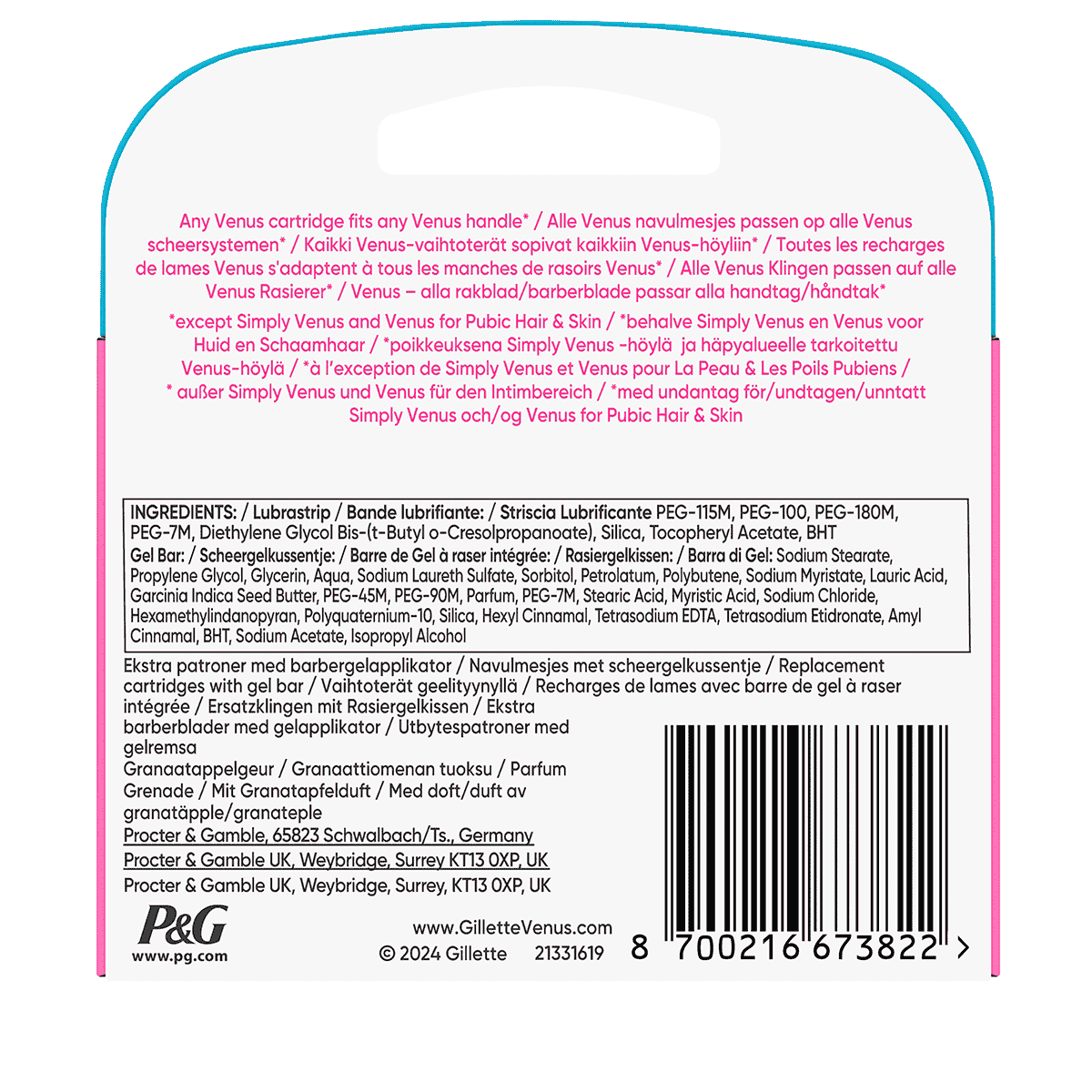 Pro Comfortglide Tropical Systemklingen 3er Set