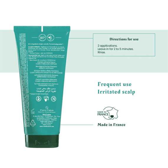 Beruhigend-frisches Shampoo mit Pfefferminz- und Eukalyptus-Öl