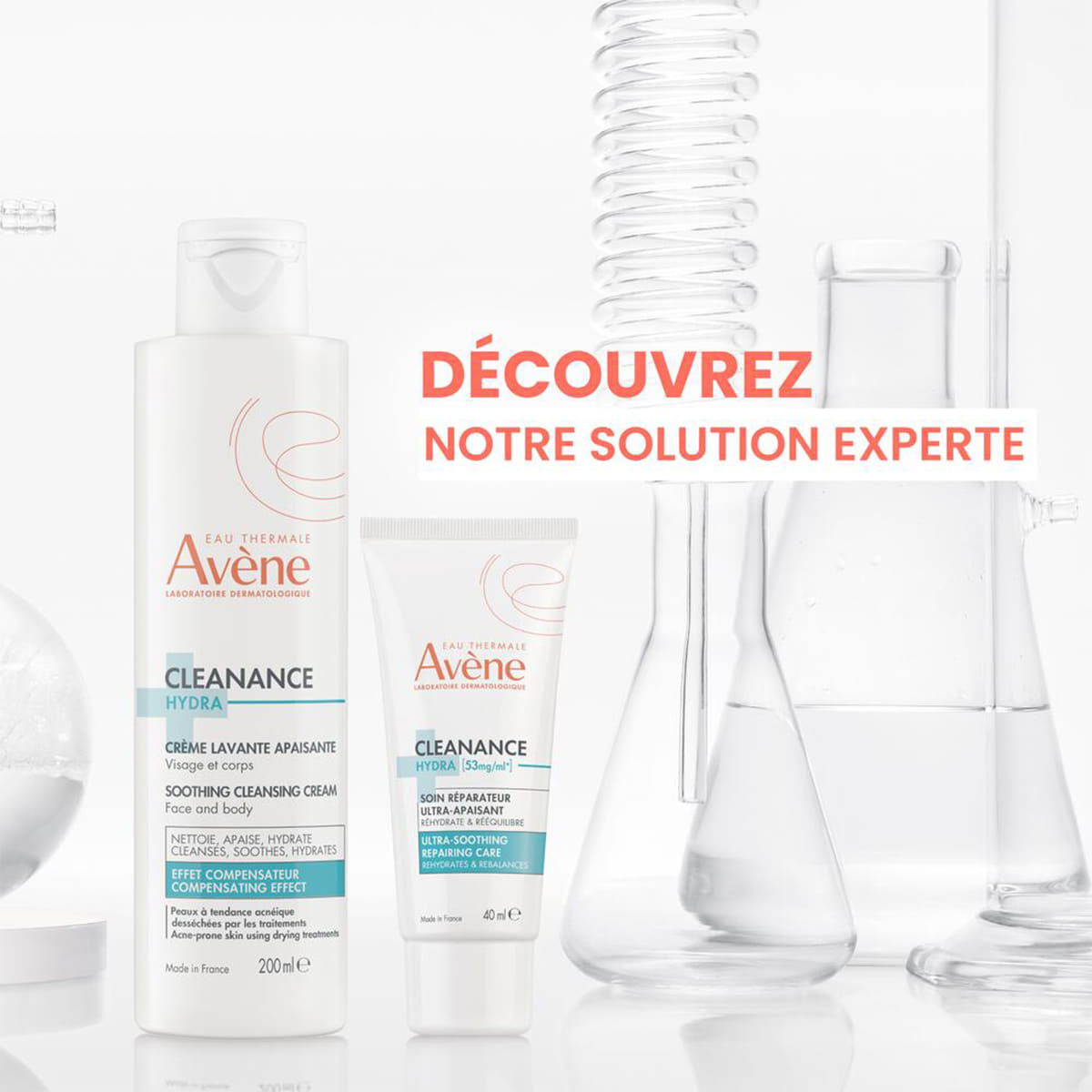 Crème hydratante apaisante pour traitements contre l’acné