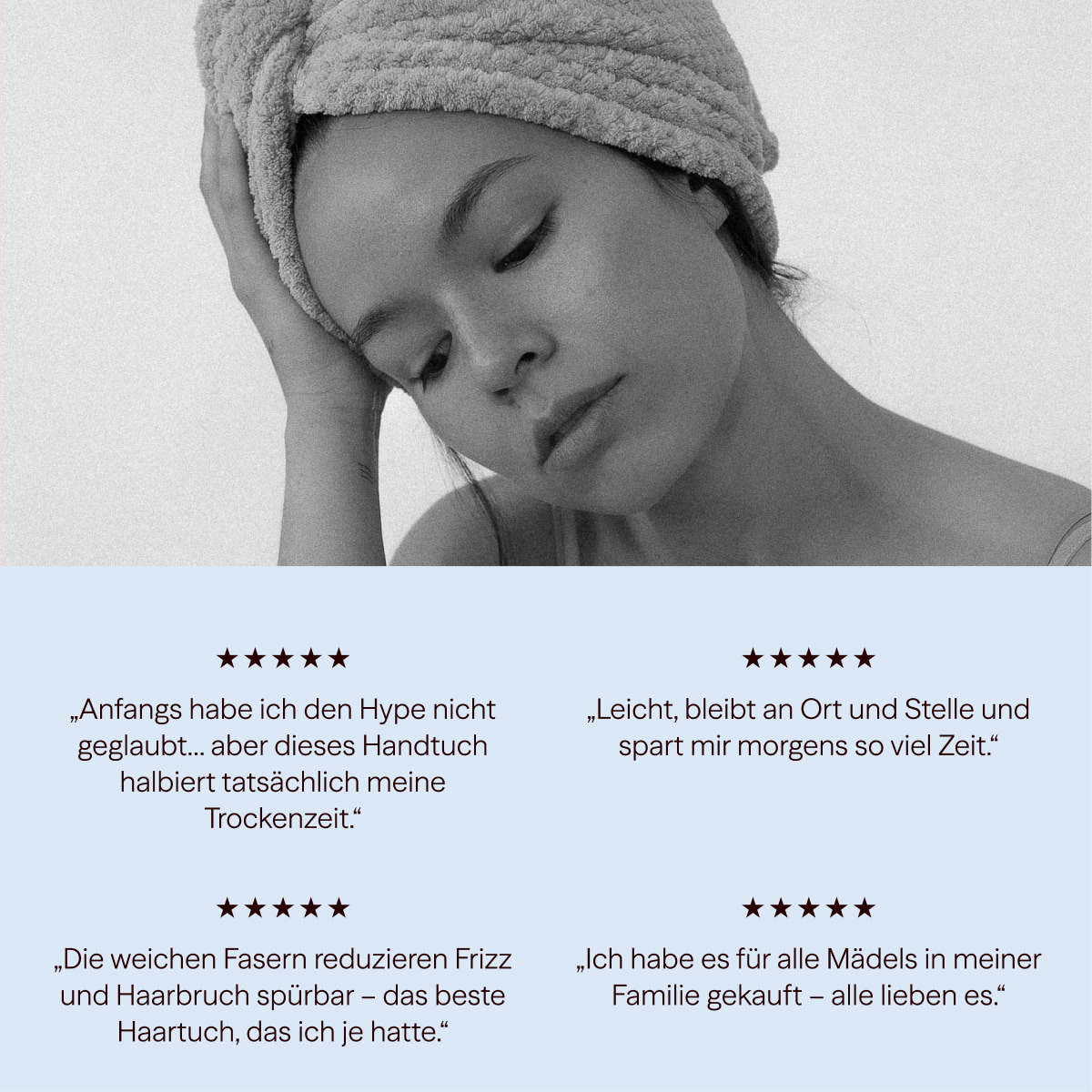Ultrasaugstarkes Mikrofaser-Haarturbanhandtuch - 2er Set - Blush & Soft Rose