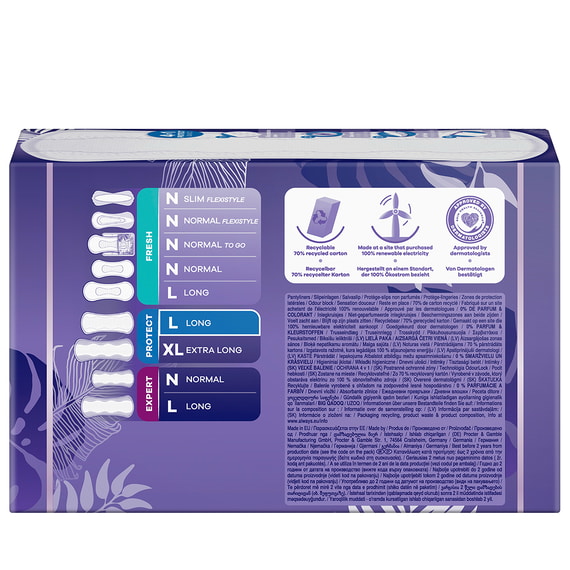 Slipeinlagen Long 0% Duft- & Farbstoffe Big Pack - 48 Stk.
