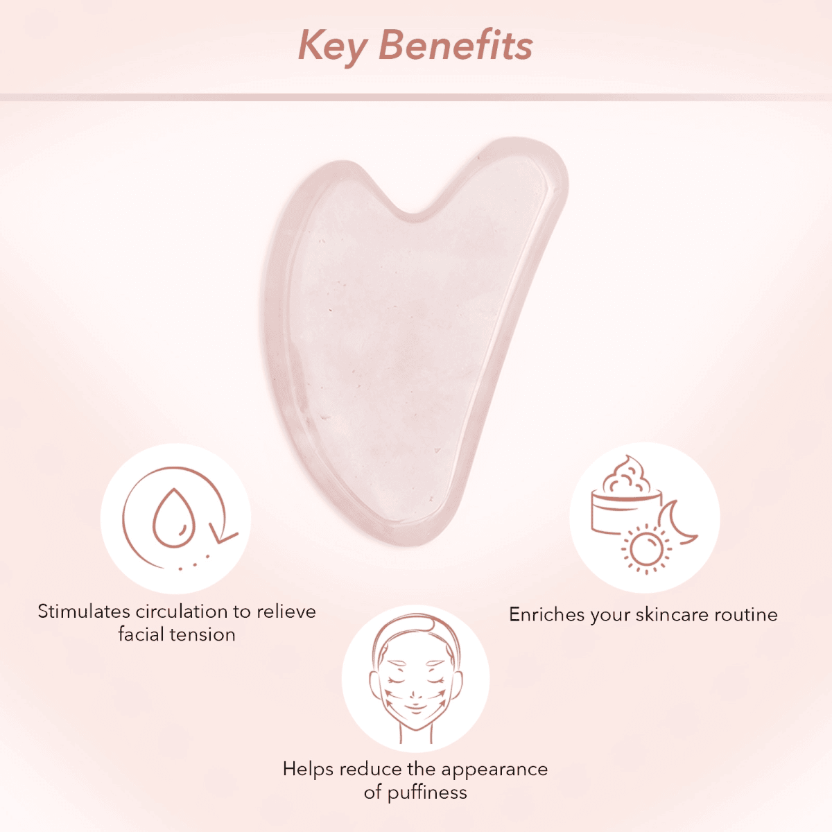 Gua Sha Rose Quartz