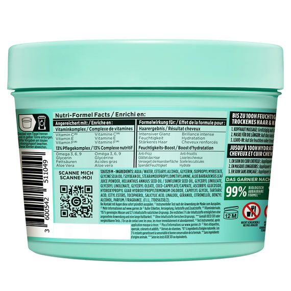 Feuchtigkeitsspendes Aloe Vera Hair Food 3in1 Maske