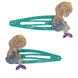 Shell Hairbrush Set - Purple