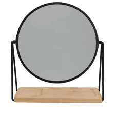 Stellspiegel FSC – rund, Schwarz, x1 & x3