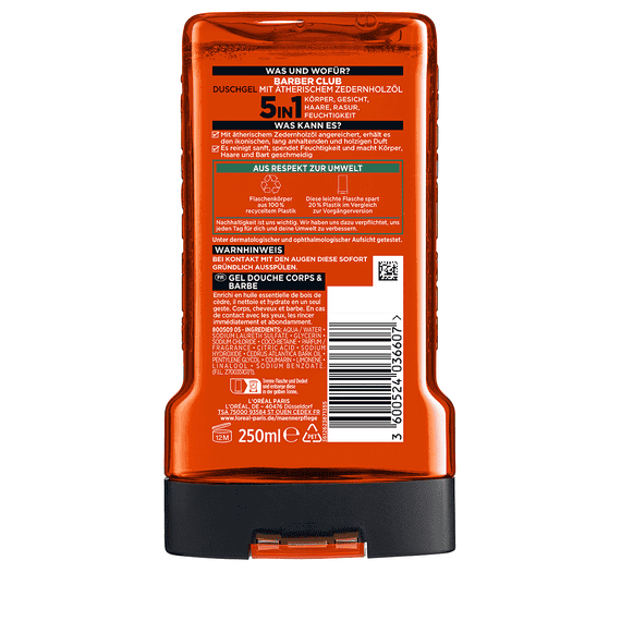 Barber Club Shower Gel