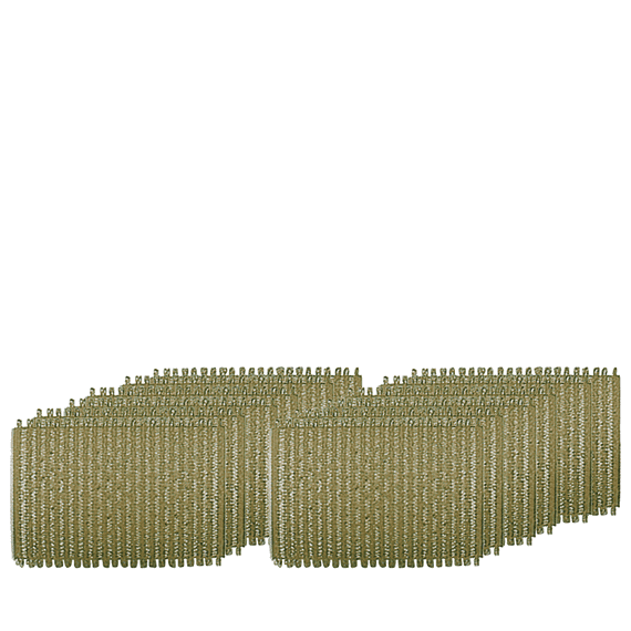 Bigoudis adhésifs vert 48 mm (12 pcs.)