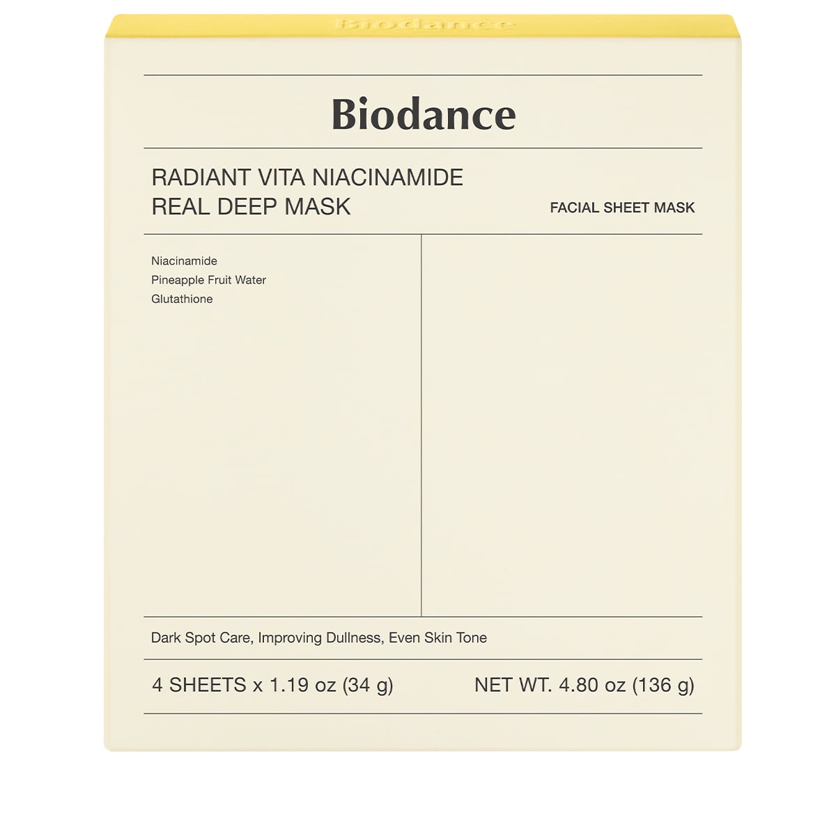 Radiant Vita Niacinamide Real Deep Mask