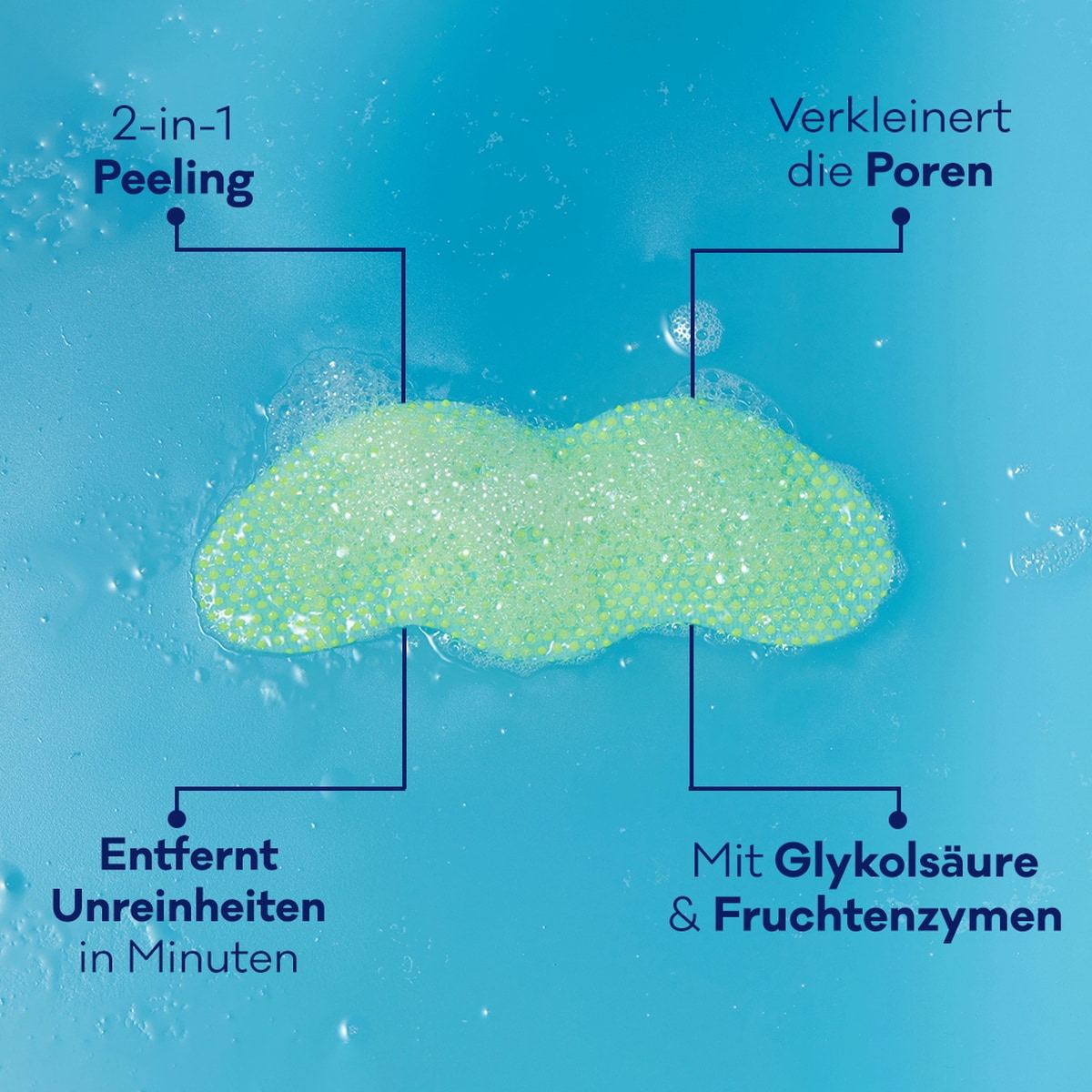 Porenverfeinernde Bubble Nasenmaske