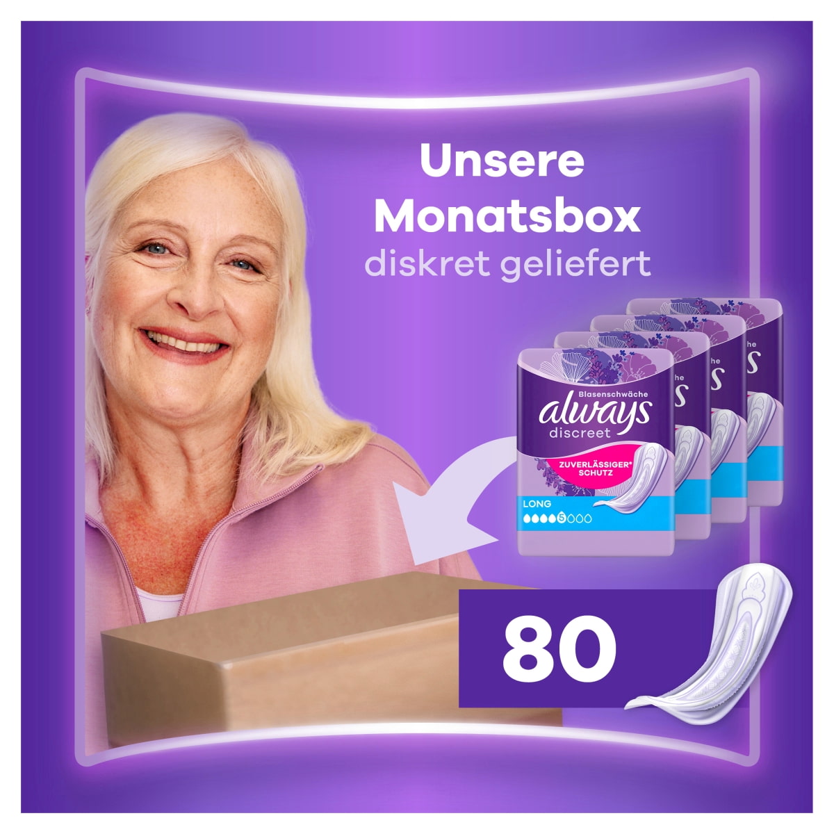Inkontinenz Einlagen Long Monatspaket - 80 Stk.