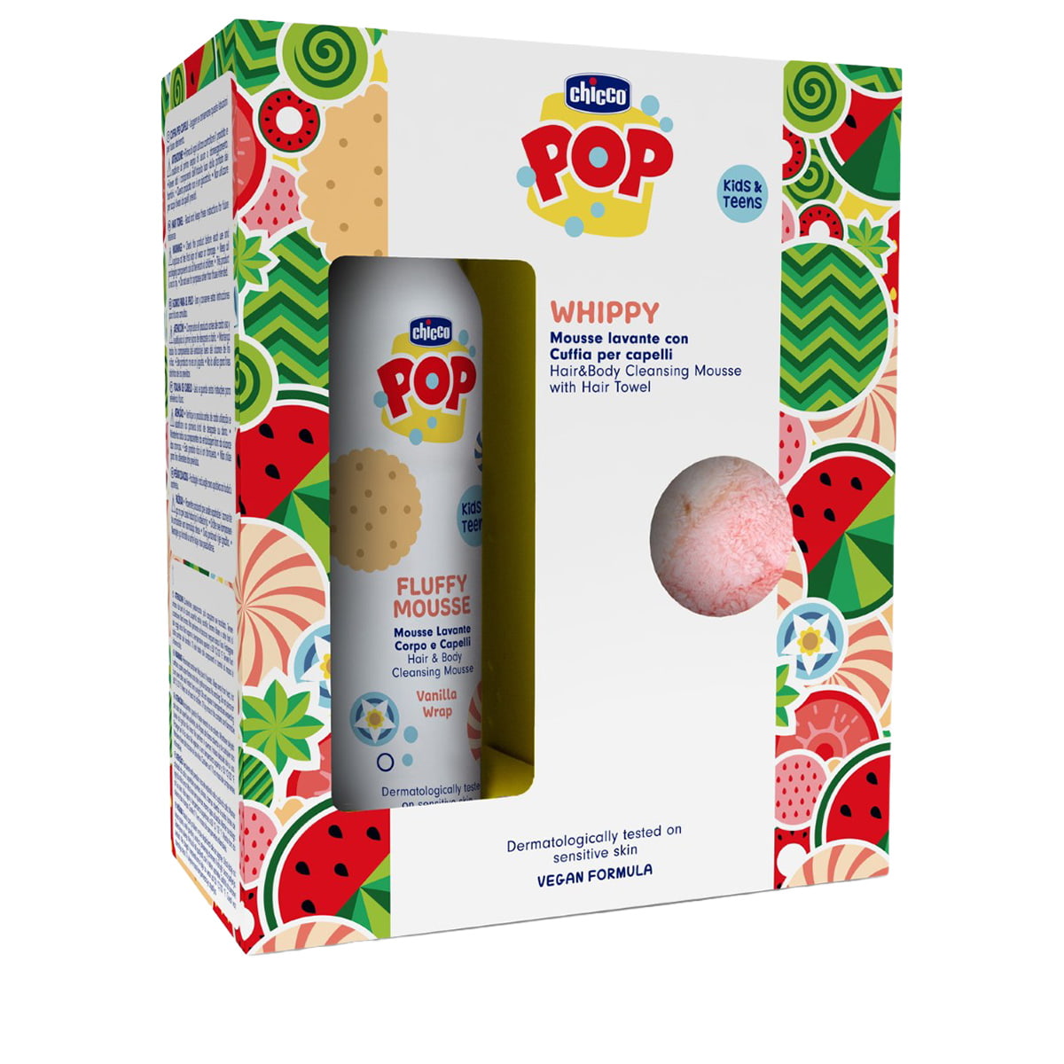 Fluffy - Vanilla Body & Hair Mousse with Hair Towel