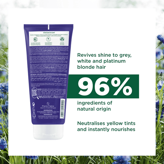Anti-Yellowing Conditioner for White & Grey Hair with Organic Cornflower