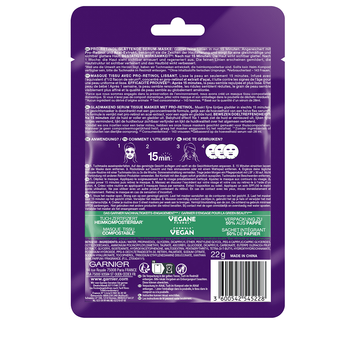 Cloth Mask Pro-Retinol