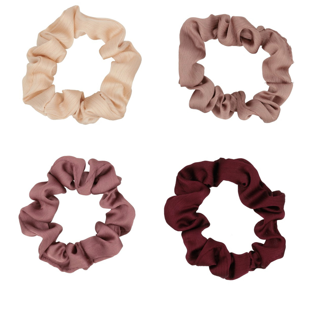 Hair Ties - Beige, Old Pink, Pink, Bordeaux