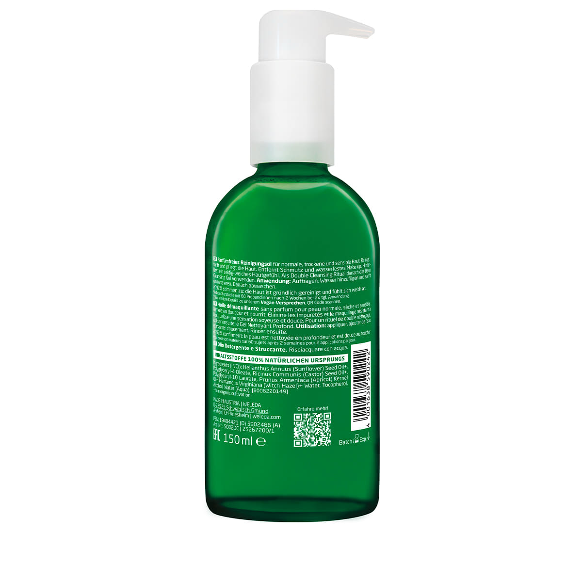Olio Detergente per Rimozione Trucco senza profumo