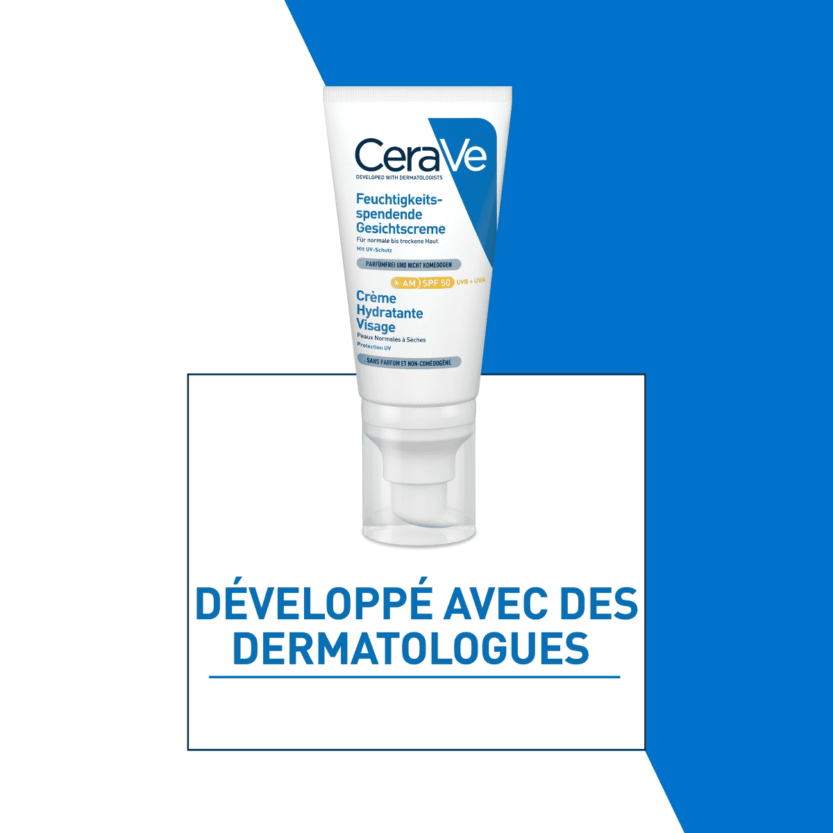 Crème hydratante visage SPF50