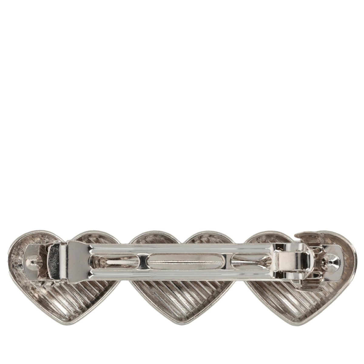 Barrette Set in Herzform - Silber & Gold