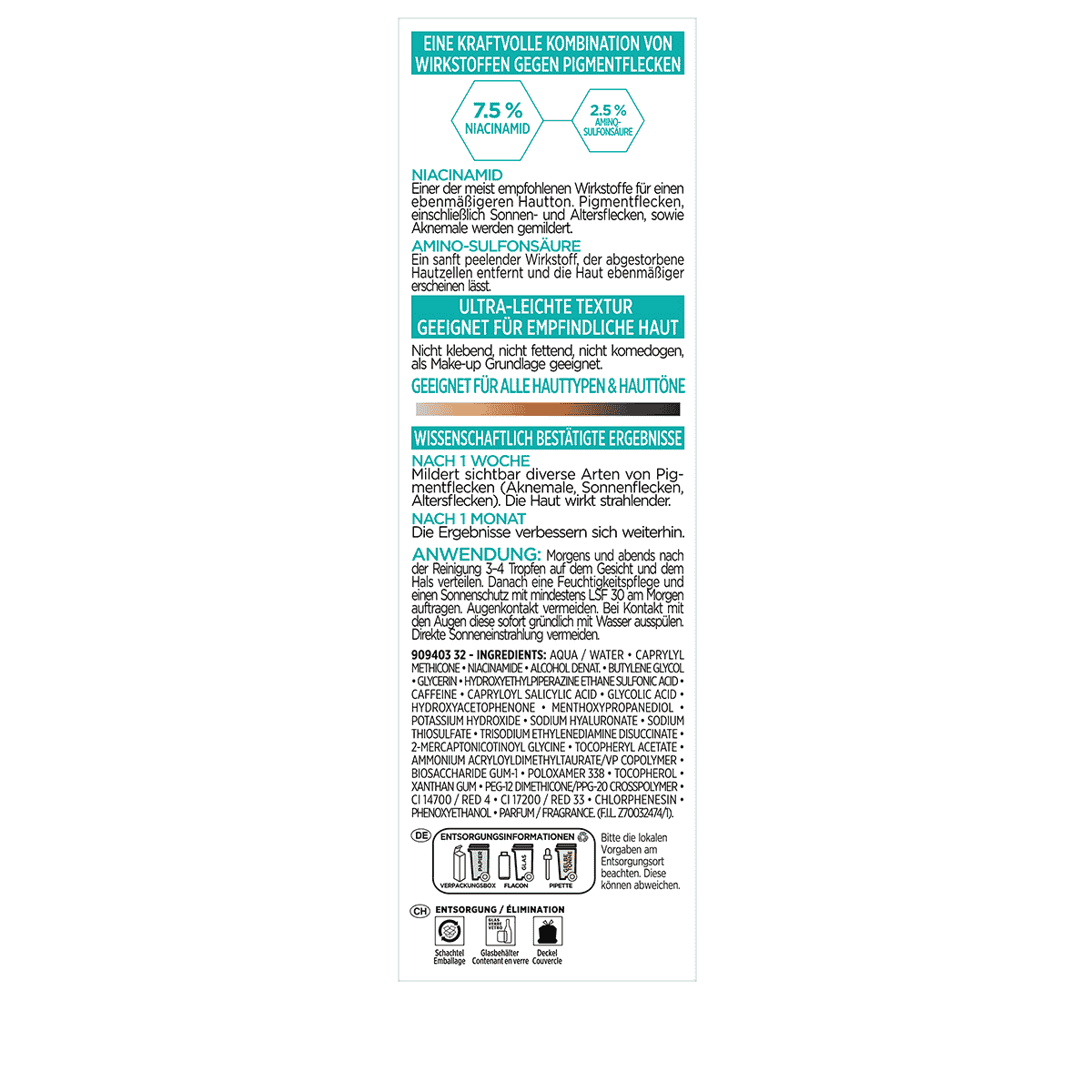 Dark Spot Sérum Niacinamide