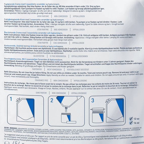 Baume Hydratant visage et corps pour la peau sèche - Refill