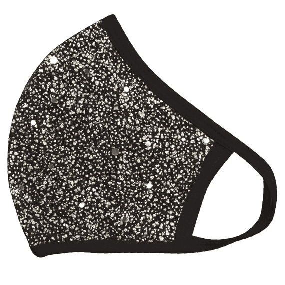 Set of 2 Fabric Protective Mask Silver S-M