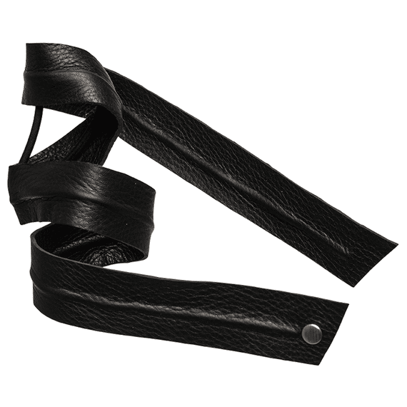 Leather Band Long Bendable Black