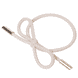 Hair Tie Bow Metal Plain Cream