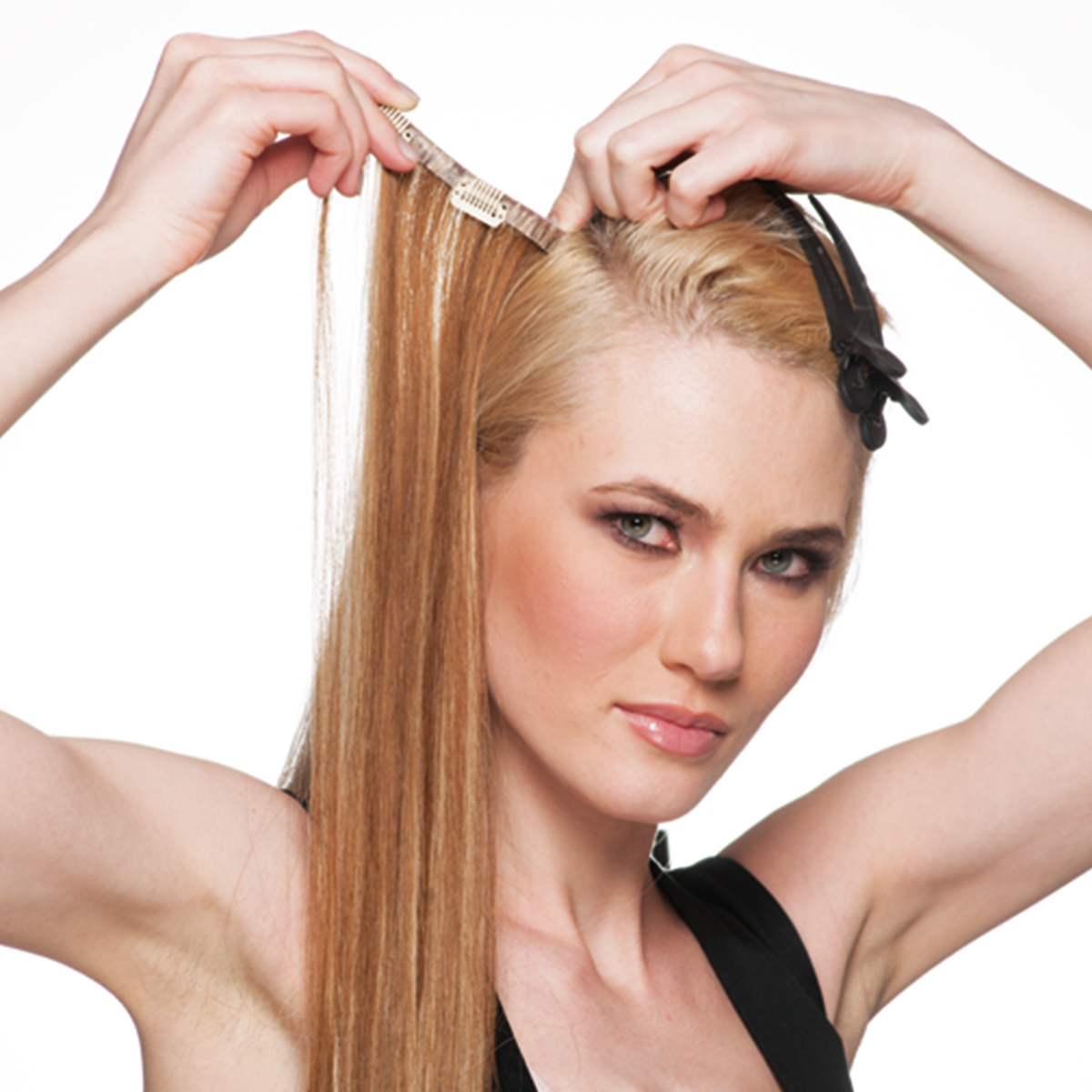 Clip-In Hair Extensions 50/55 cm Meches - 6/27 Light Brown/Tobacco Blond