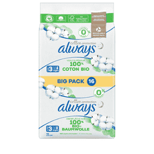 Sanitary Towels Night with Wings Big Pack - 16 Pcs.