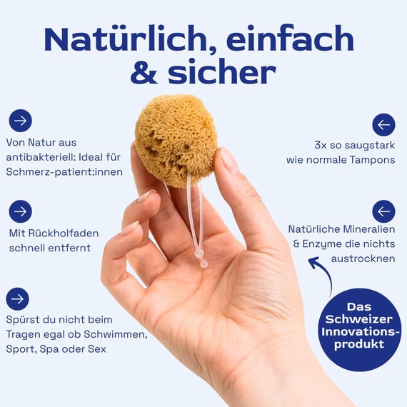 Starterkit: Menstruationsschwämme M - 3 Stk.