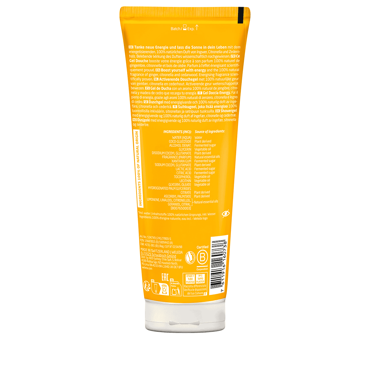 Energy Shower Gel Gingembre