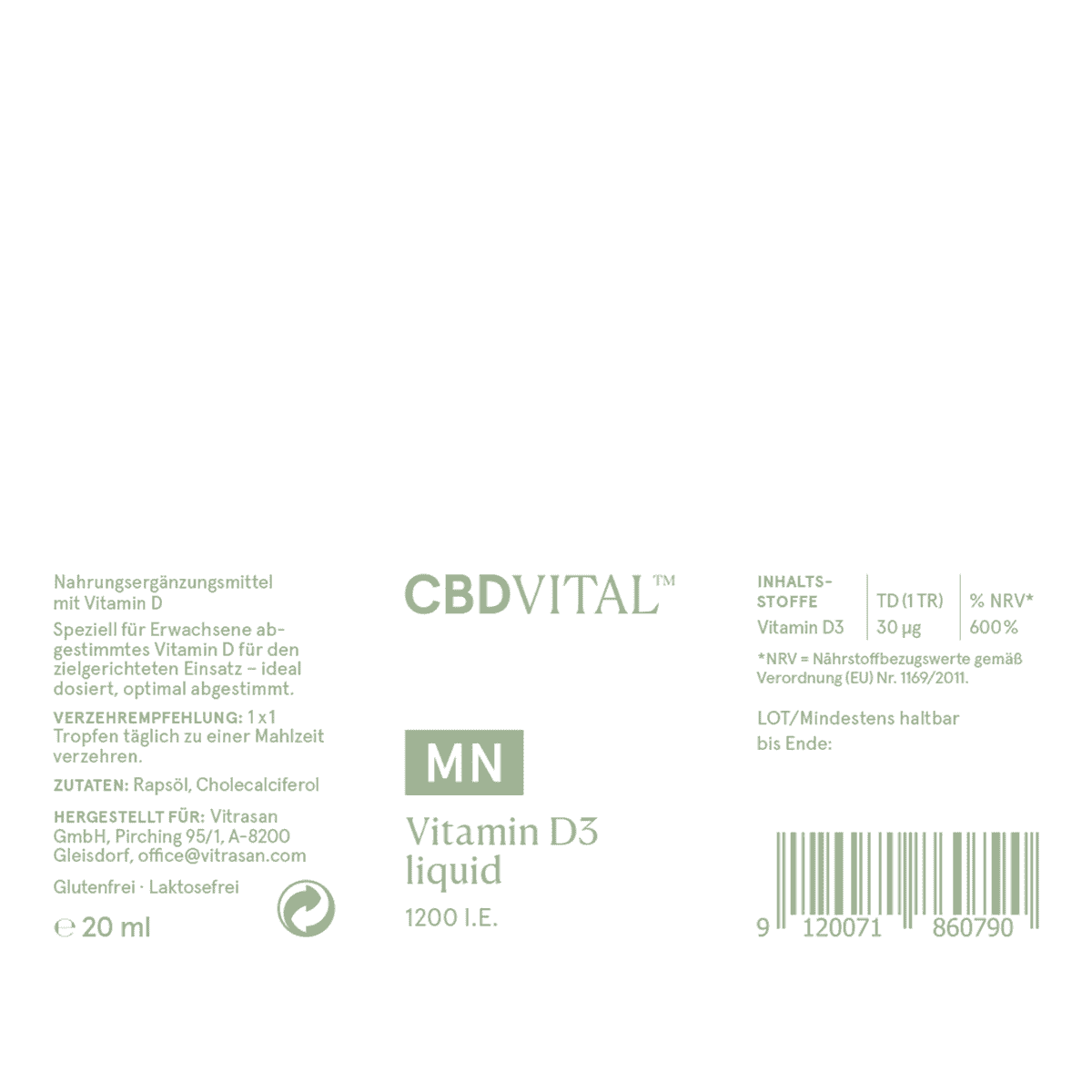 Vitamin D3 1200 liquid