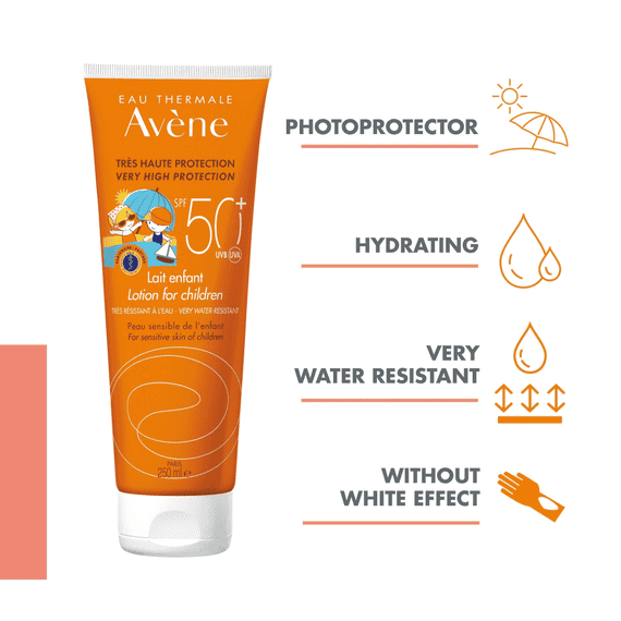 SPF50+ sun milk for children