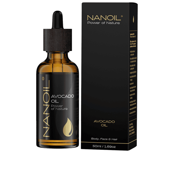 Huile d’avocat pour cheveux, corps, visage et ongles