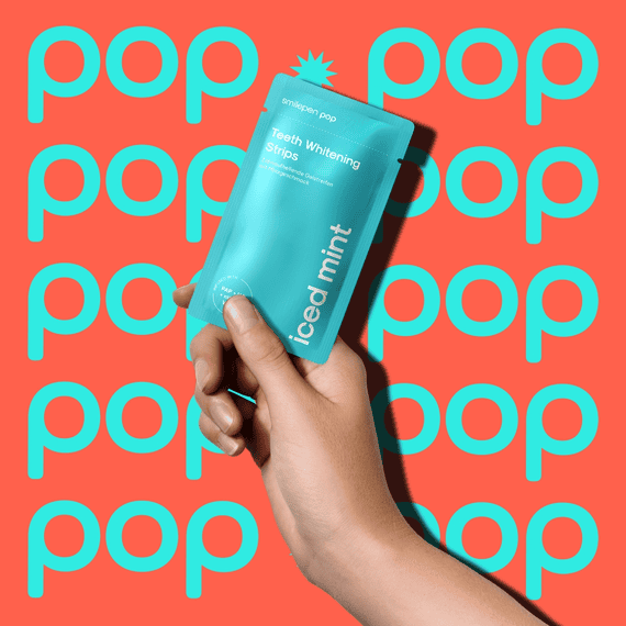 Pop Iced Mint Whitening Strips 7x2