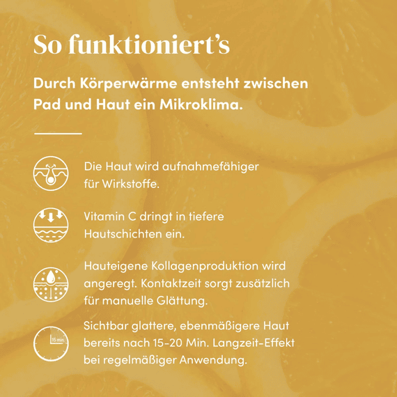 Wiederverwendbare Augen Pads mit Vitamin C