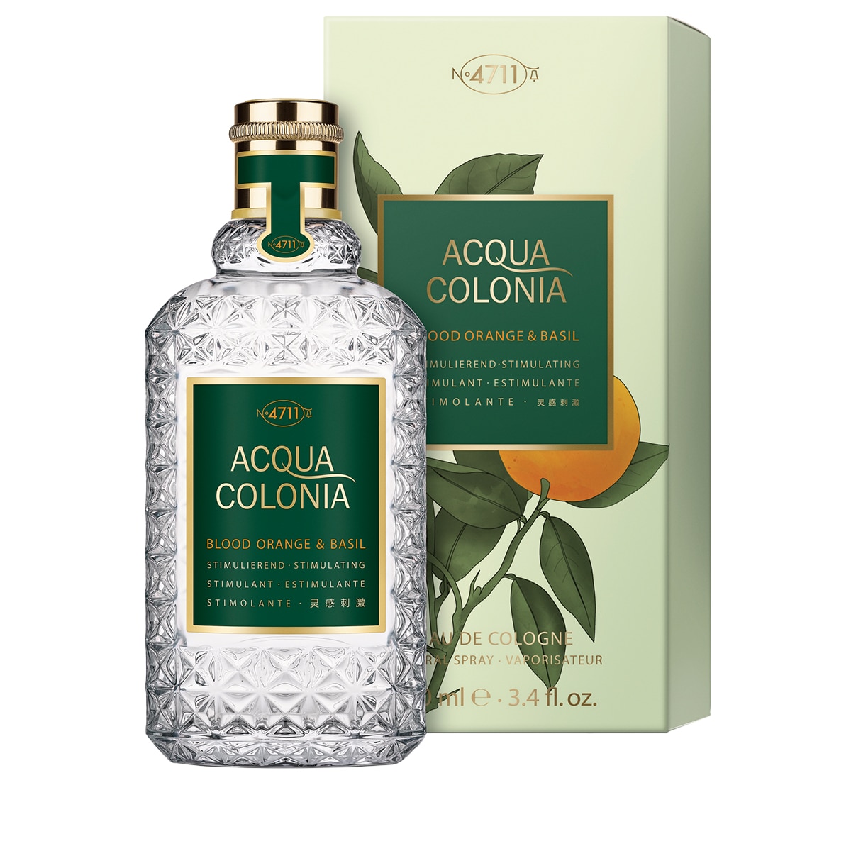 Eau de Cologne Splash & Spray Stimulating - Blood Orange & Basil
