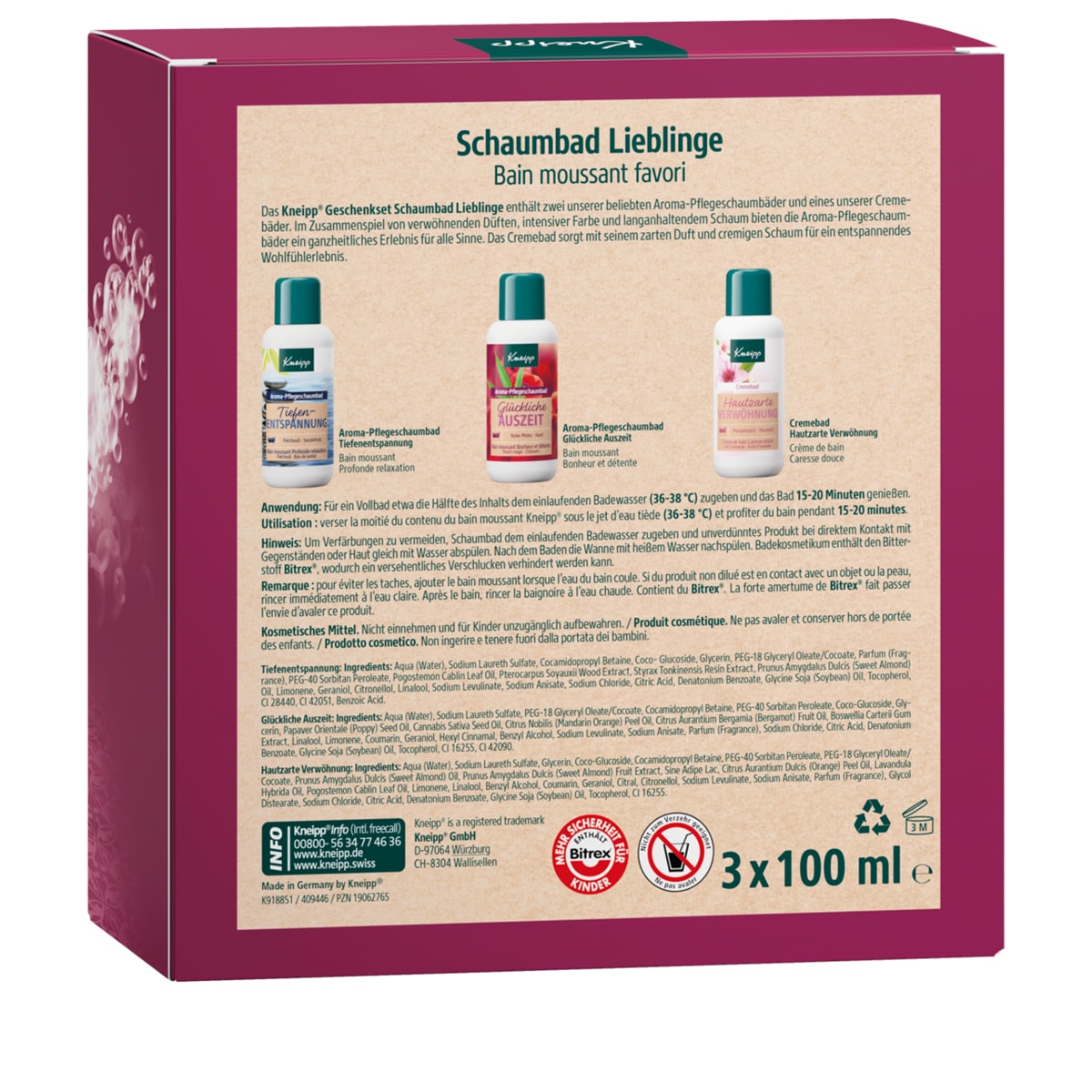 Coffret Cadeau Bain Moussant Favori