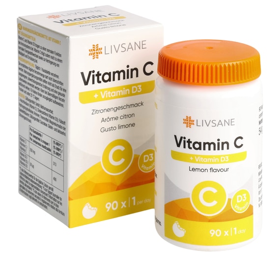 Vitamine C + D3 - 90 comprimés à croquer