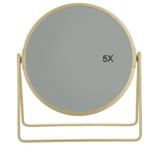 Make-up Mirror - gold, x1 and x5