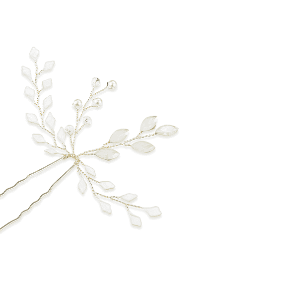 Hairpin with delicate mother-of-pearl stones, gold