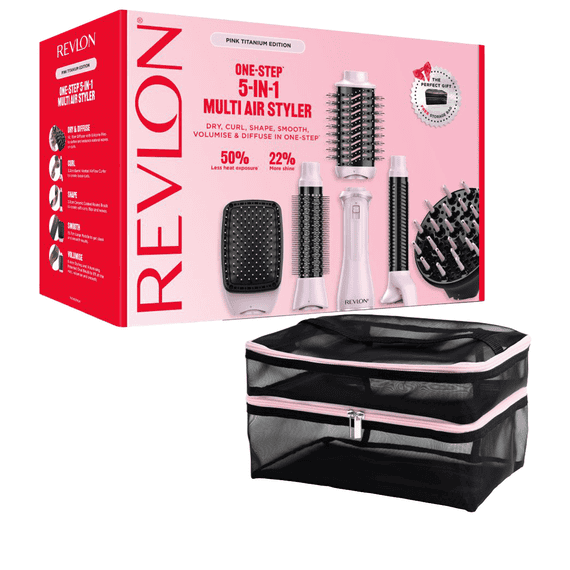 Revlon Multistyler ONE-STEP Pink Titanium 5-in-1