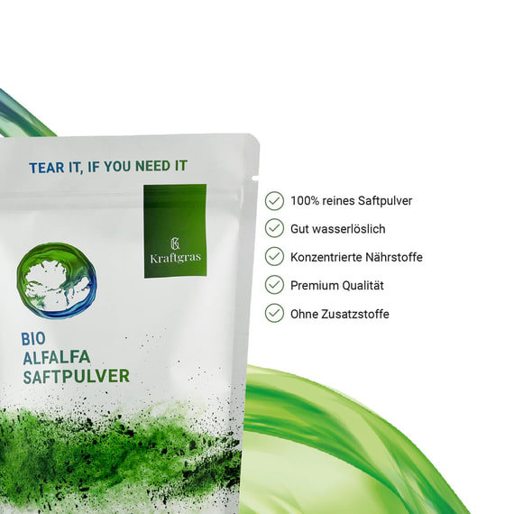 Succo in Polvere di Alfalfa (Erba Medica) Bio