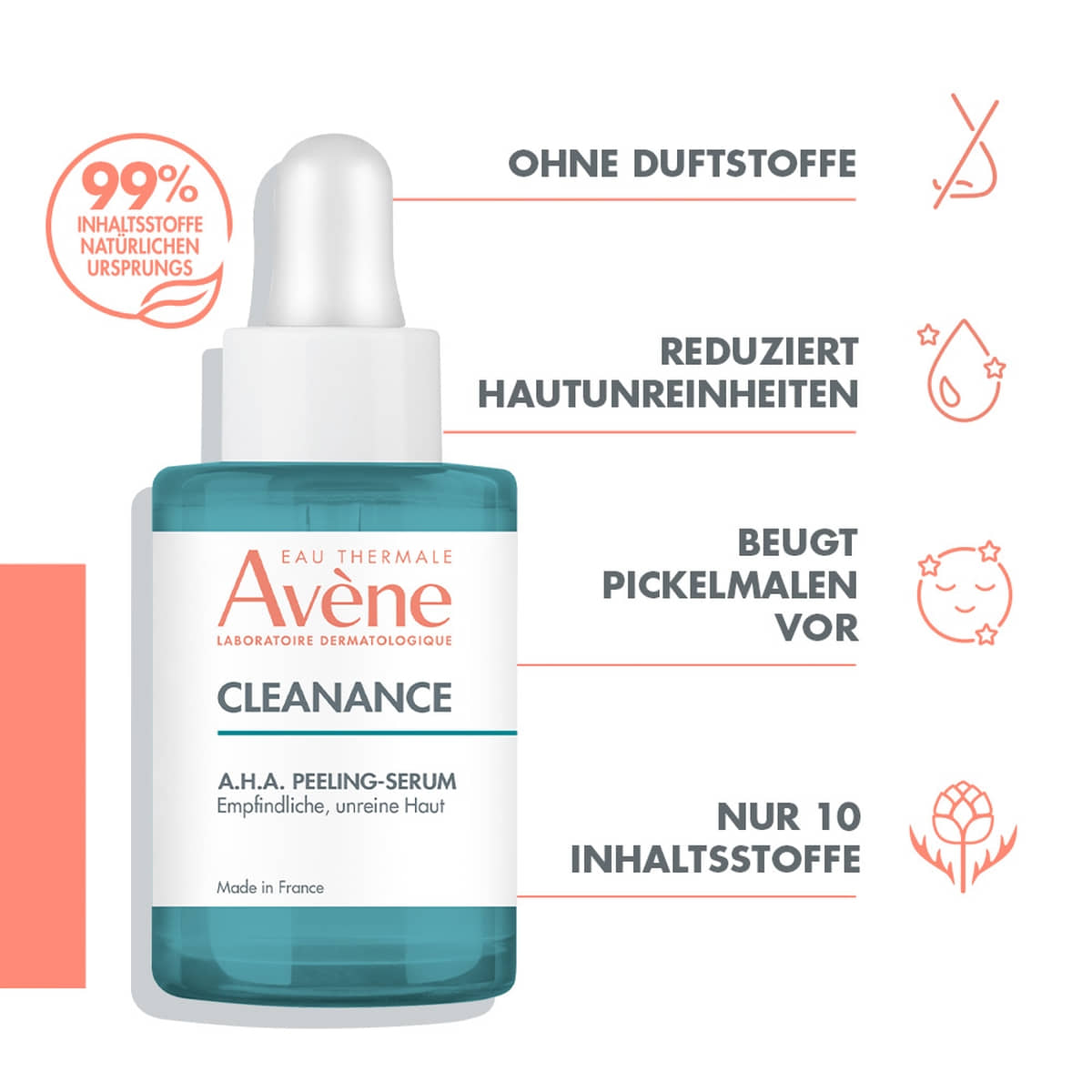 Sérum peeling A.H.A pour peaux grasses et imperfections