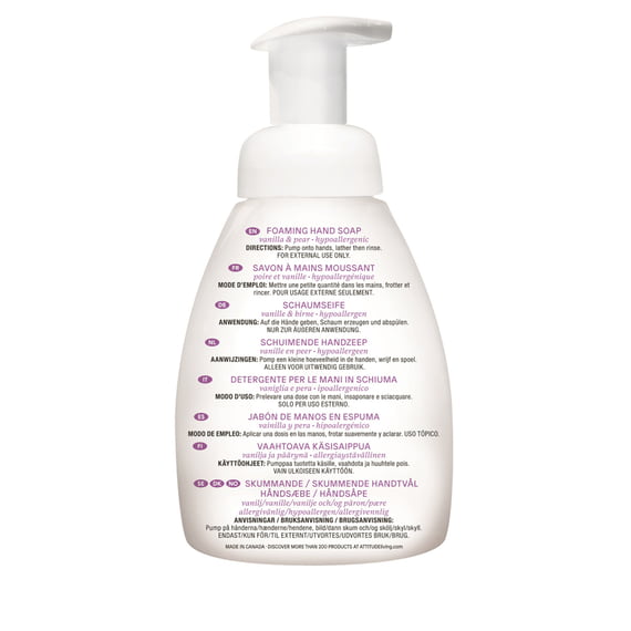 Sapone mani schiumoso vaniglia pera