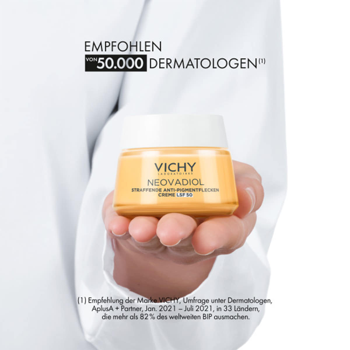 Straffende Anti-Pigmentflecken Creme SPF50